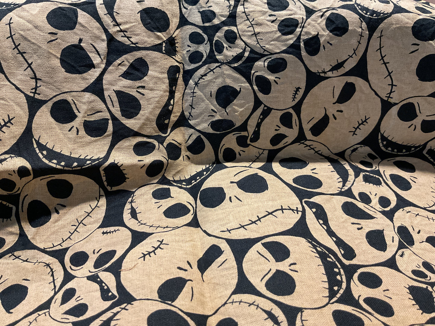 Grunged Halloween fabric