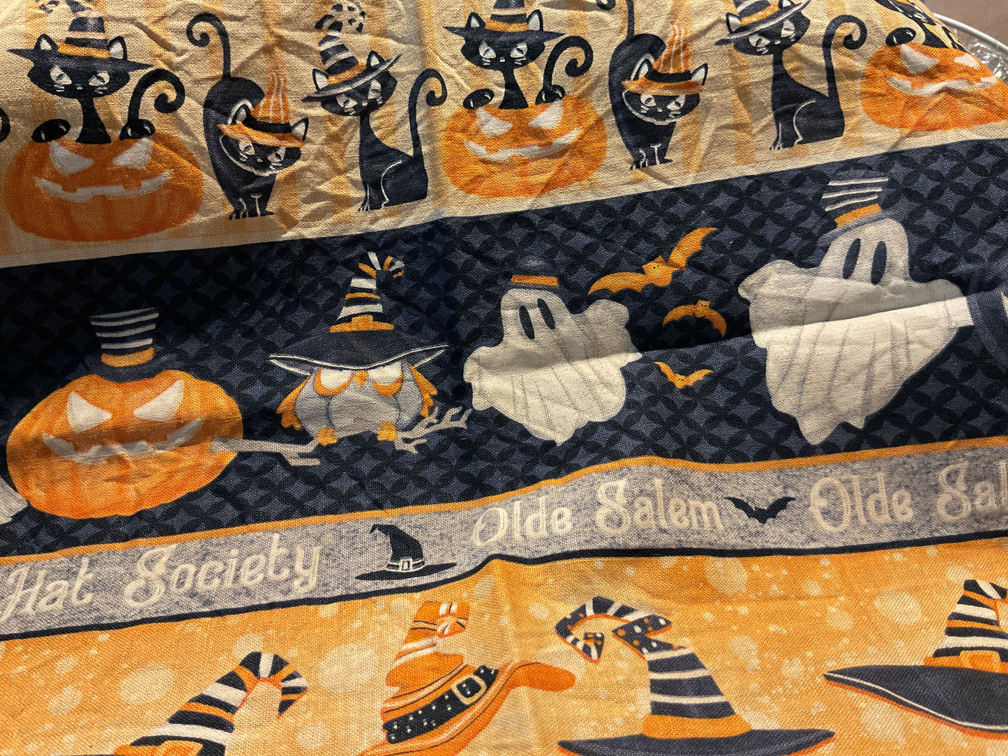 Grunged Halloween fabric