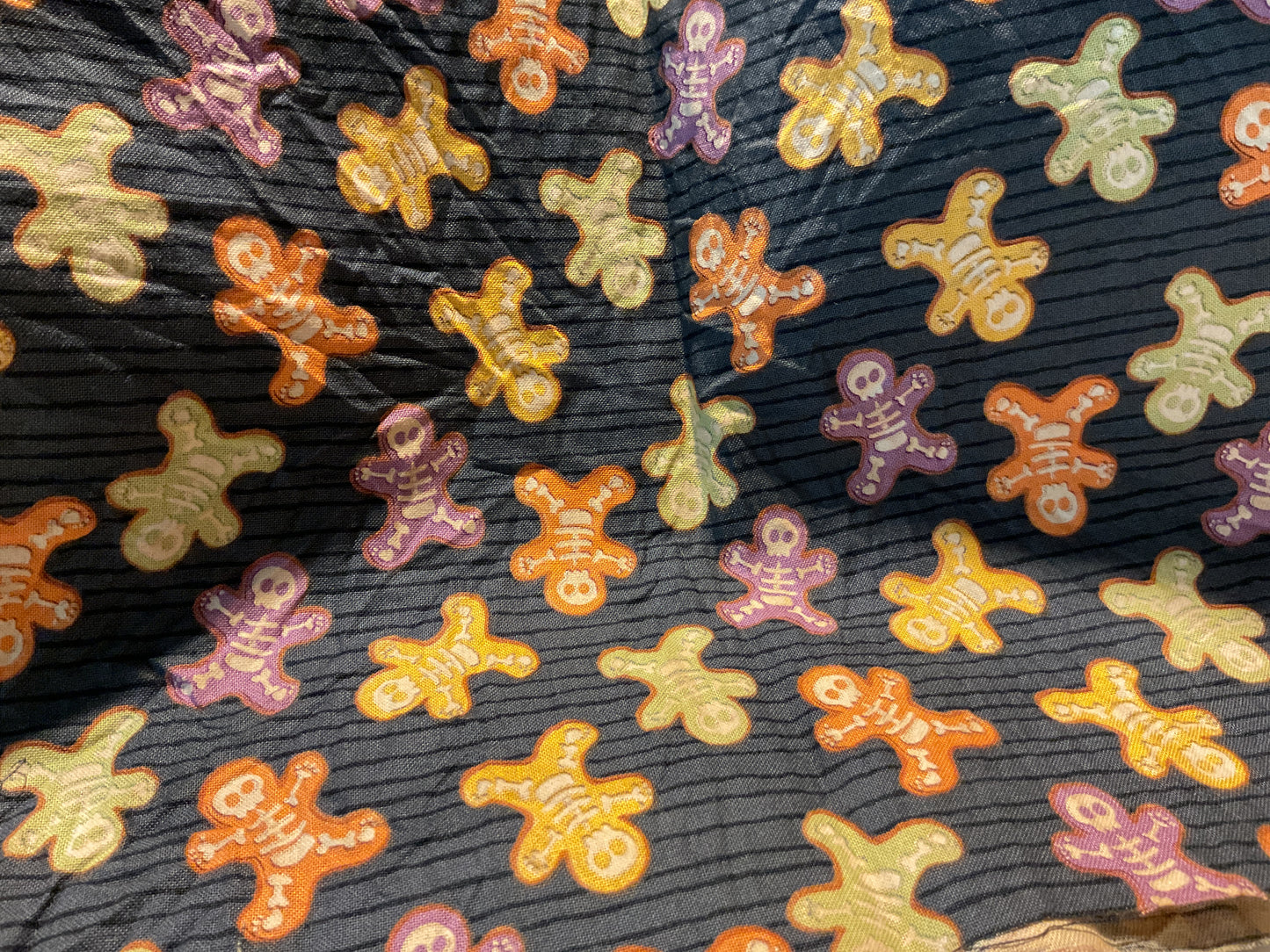 Grunged Halloween fabric