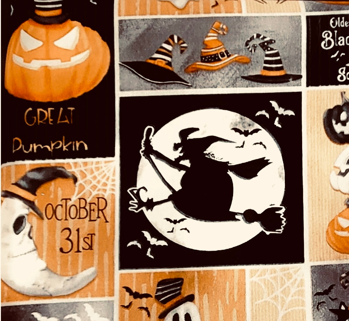 Grunged Halloween Fabric