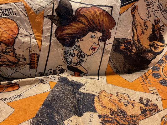 Grunged Halloween fabric
