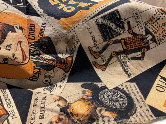 Grunged Halloween fabric