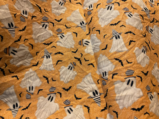 Grunged Halloween fabric