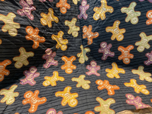 Grunged Halloween fabric