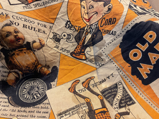 Grunged Halloween fabric